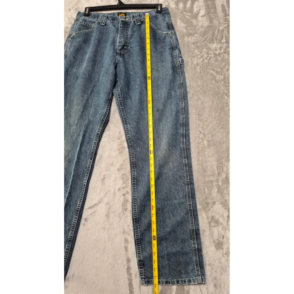 Lee Loose Fit Carpenter Jeans Mens 32x34 Blue Denim Utility Work Pants 102887991
